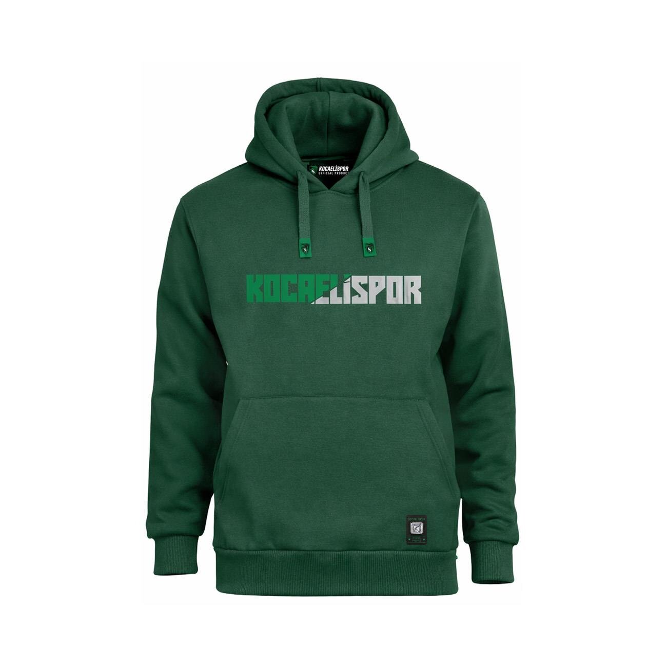 Kocaelispor 25/26 Lisanslı Çocuk Kapüşonlu Sweatshirt Yeşil - 1