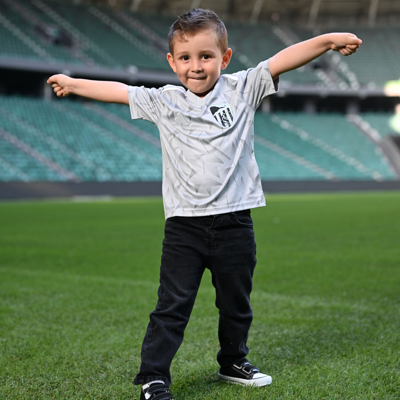 Kocaelispor Adidas 25/26 Sezonu Çocuk Forma Gri - 3