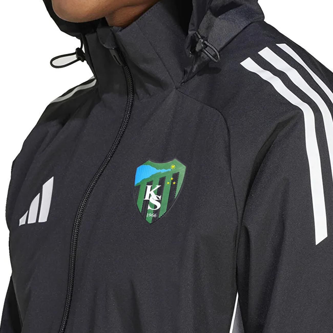 Kocaelispor Adidas IW0427 Antrenman Yağmurluk Siyah-Beyaz - 5