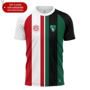 Kocaelispor-Antalyaspor 25/26 Sezonu Kardeşlik Forması Yeşil-Kırmızı - Kocaelispor