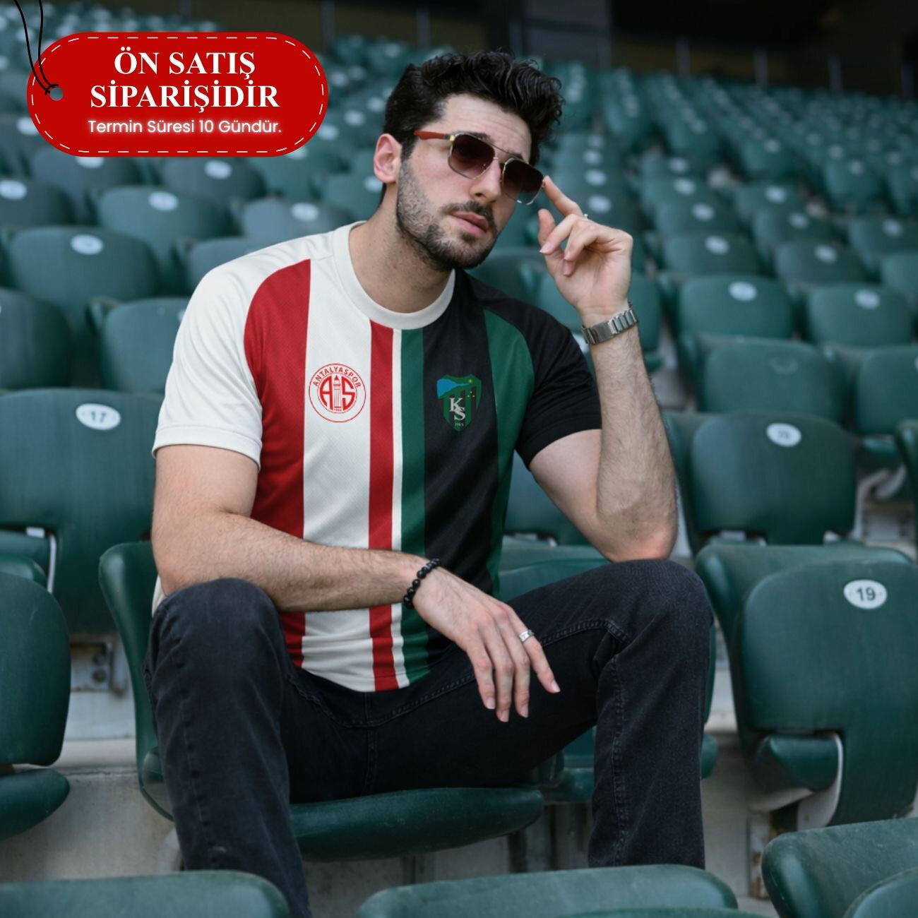 Kocaelispor-Antalyaspor 25/26 Sezonu Kardeşlik Forması Yeşil-Kırmızı - 3