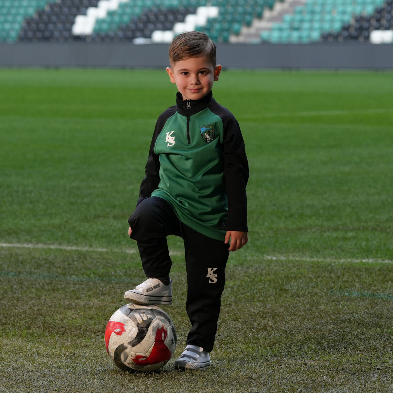 Kocaelispor Ks Çocuk Antrenman Eşofman Takımı Yeşil-Siyah - 8