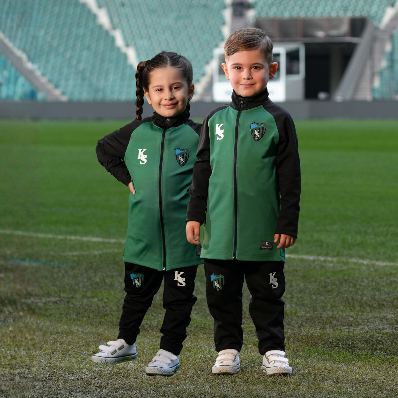 Kocaelispor Ks Çocuk Kamp Eşofman Takımı Yeşil-Siyah - 9