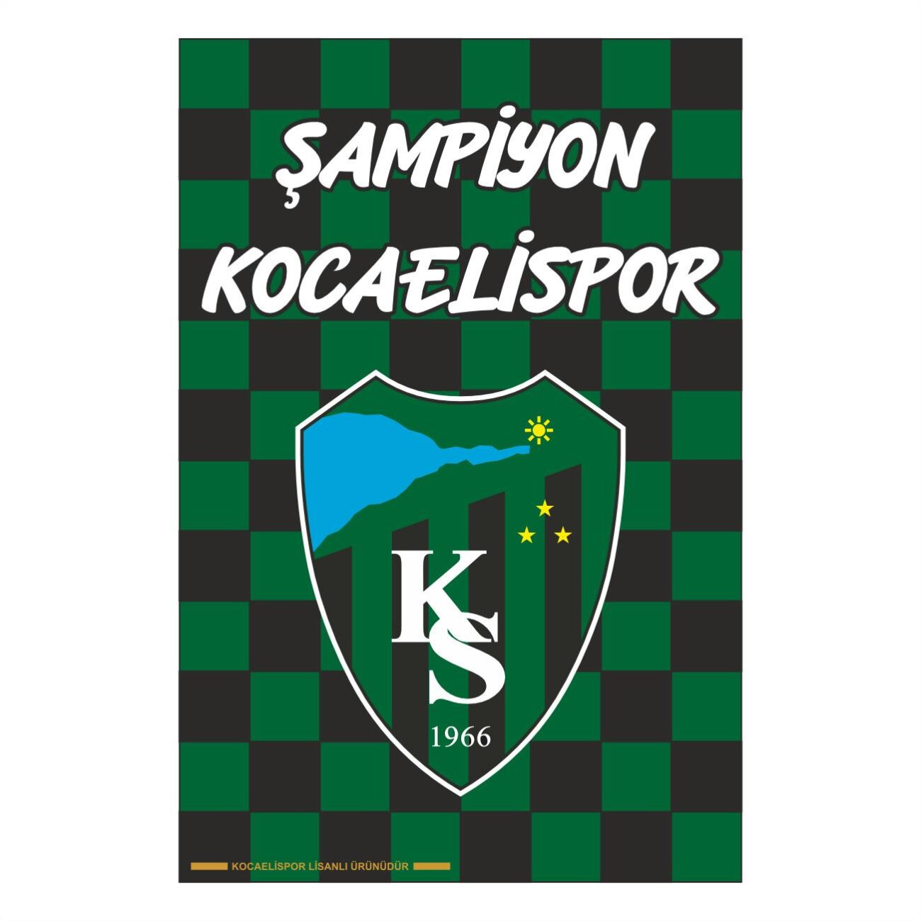 Kocaelispor Lisanslı 100x150 Balkon Bayrak Karo - 1
