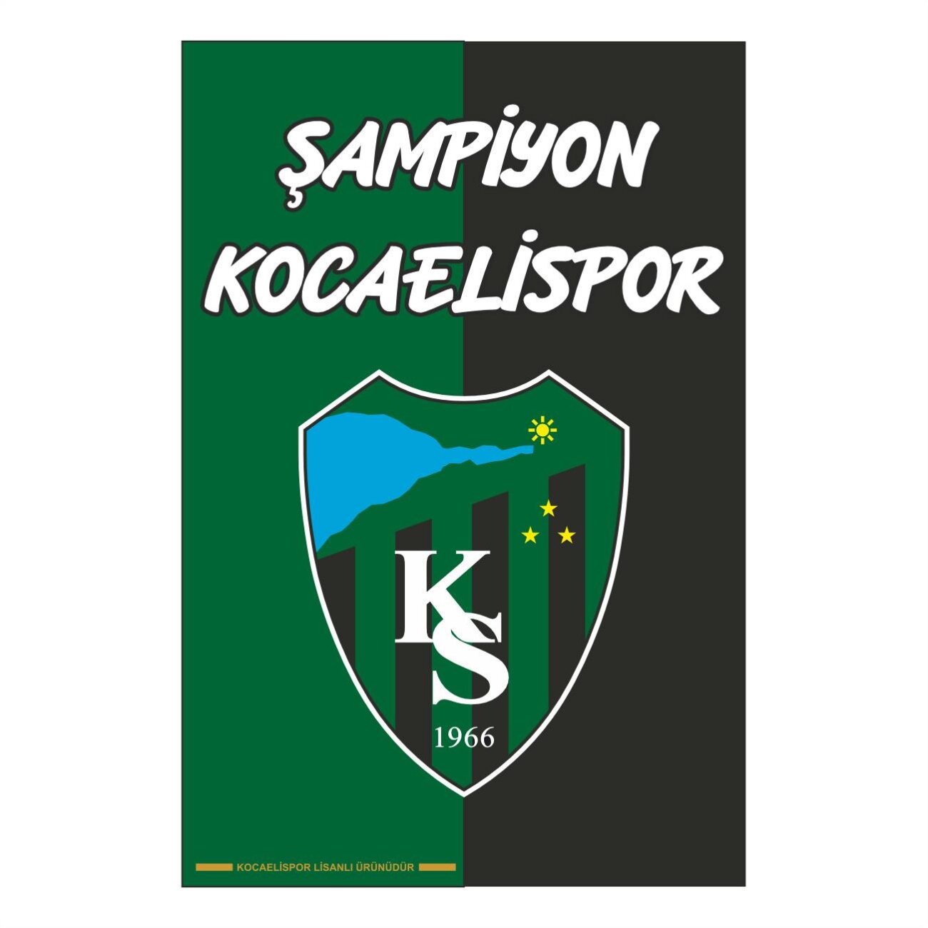 Kocaelispor Lisanslı 100x150 Balkon Bayrak Parçalı - 1