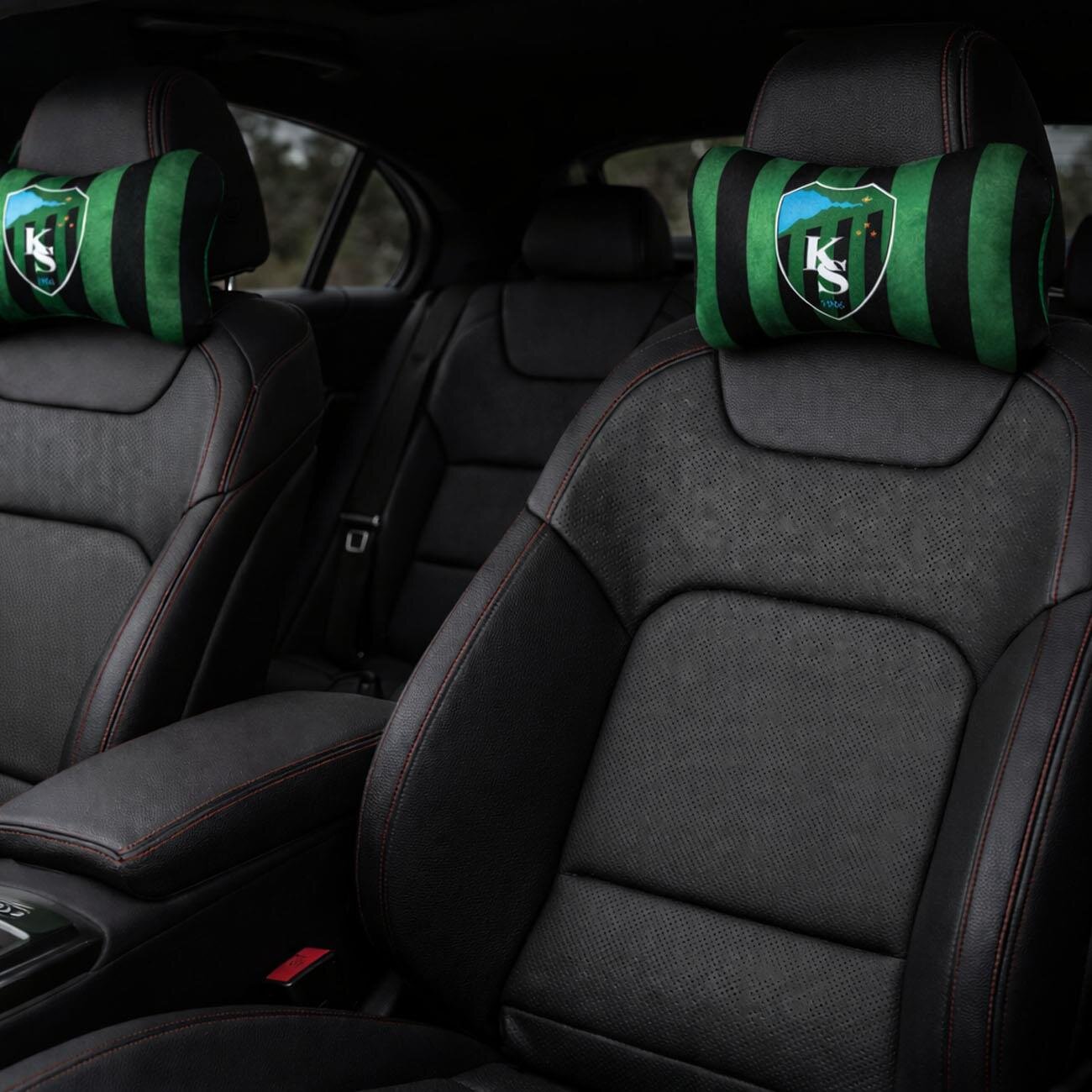 Kocaelispor Lisanslı 2'li Oto Yastığı Yeşil-Siyah - 4