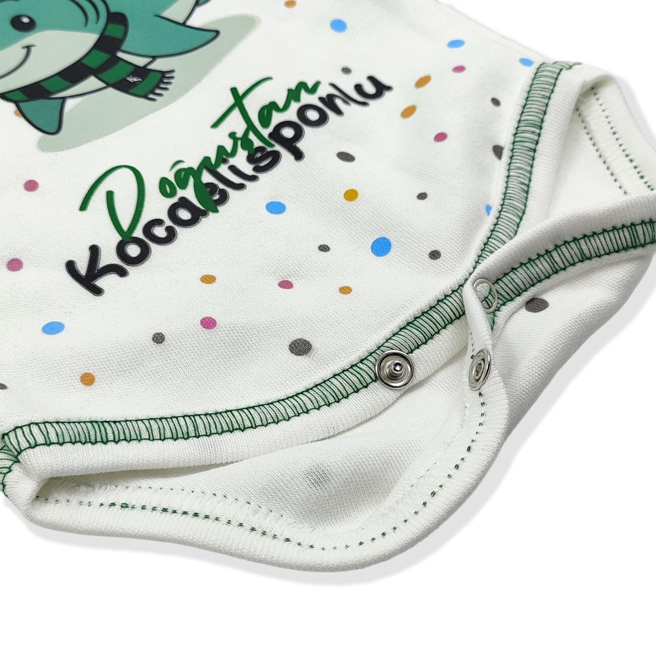 Kocaelispor Lisanslı 3'Lü Zıbın Set Beyaz - 6