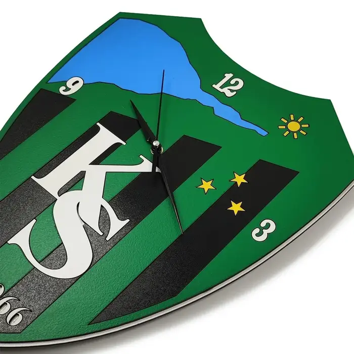 Kocaelispor Lisanslı Logo Duvar Saati Yeşil-Siyah - 2
