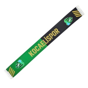 Kocaelispor Lisanslı Altın Şal Atkı Yeşil-Altın 
