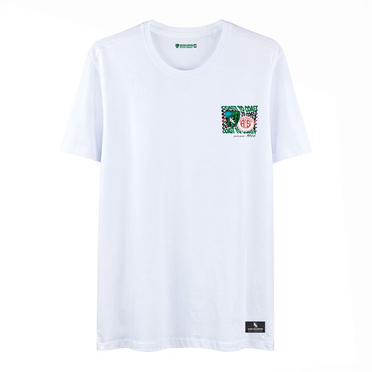 Kocaelispor Lisanslı Coast T-Shirt Beyaz - 1