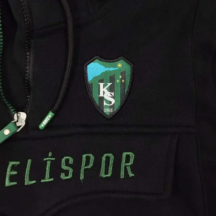Kocaelispor Lisanslı Çocuk Kanguru Sweatshirt Siyah - 6