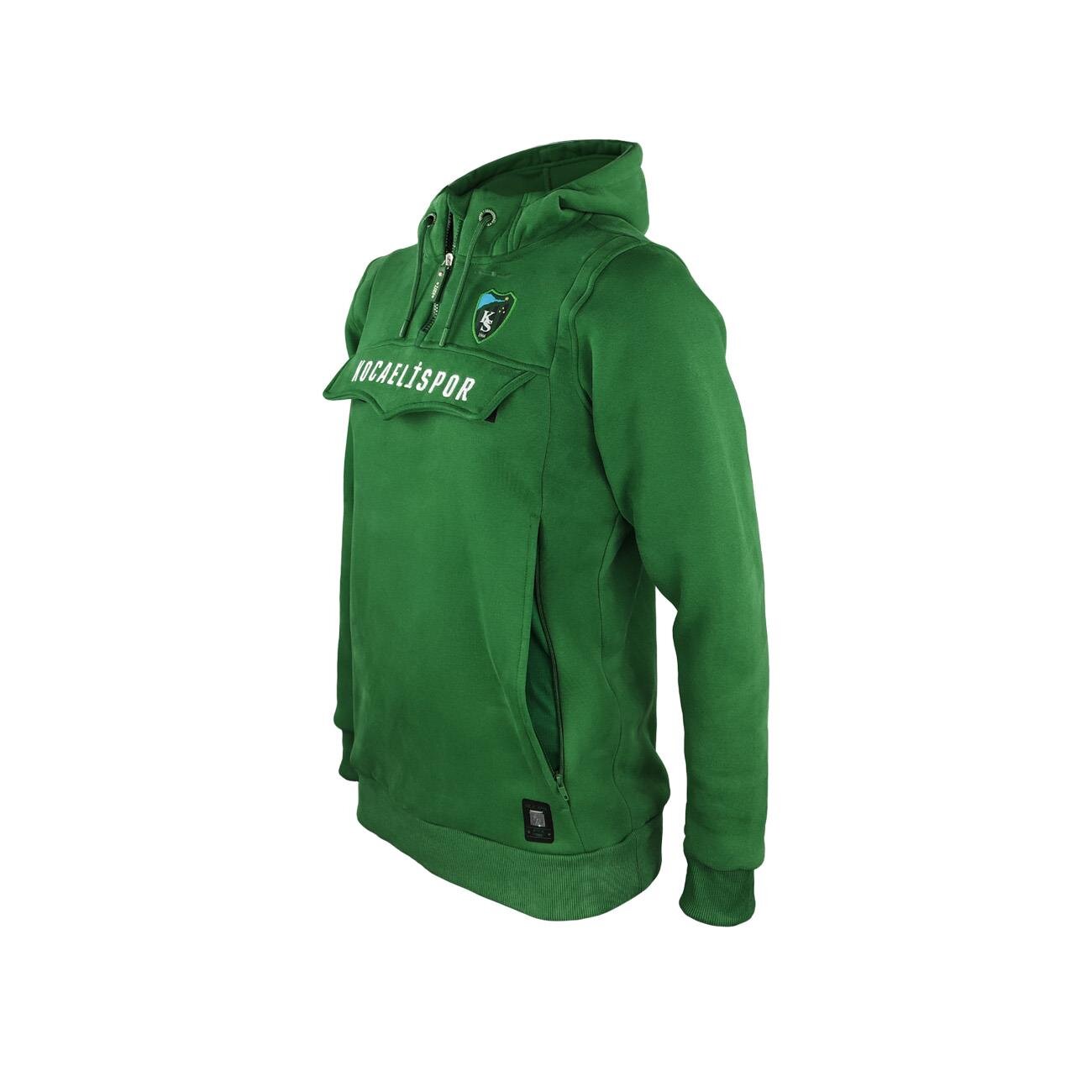 Kocaelispor Lisanslı Çocuk Kanguru Sweatshirt Yeşil - 2