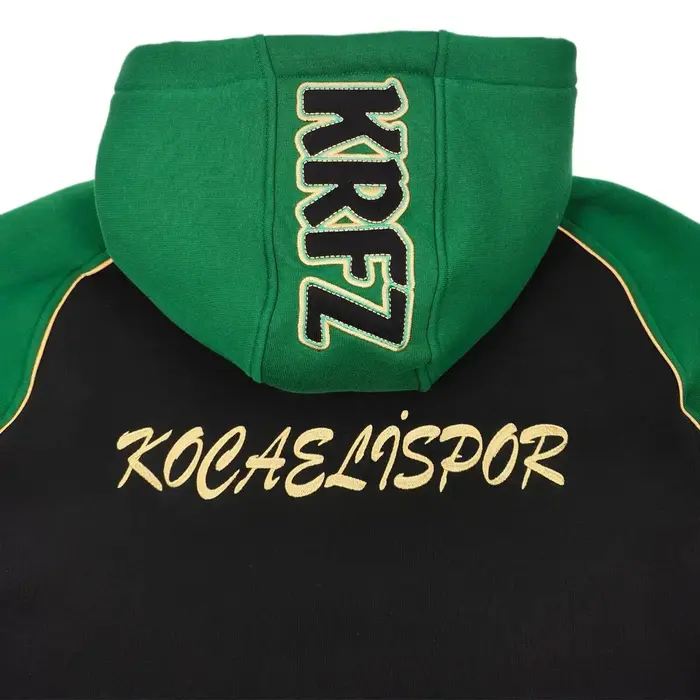 Kocaelispor Lisanslı Çocuk Kapüşonlu Sweatshirt Siyah - 4