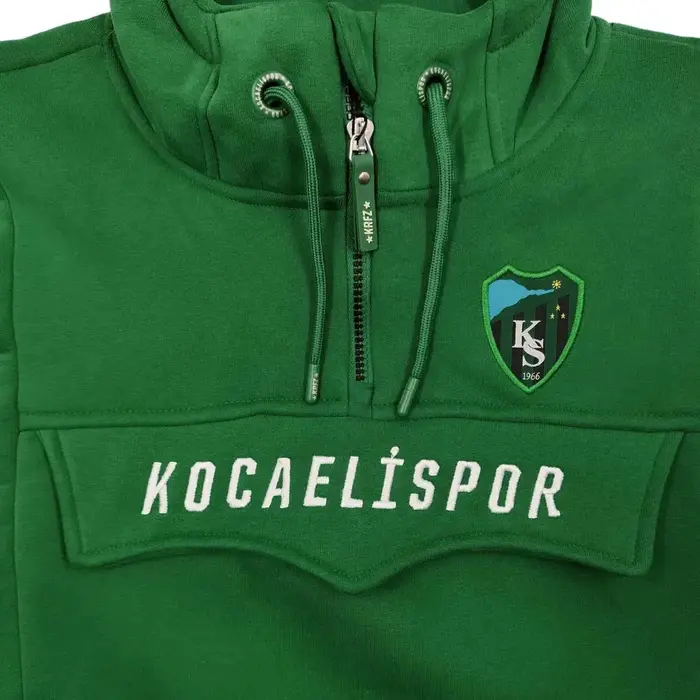 Kocaelispor Lisanslı Çocuk Kapüşonlu Sweatshirt Siyah - 5