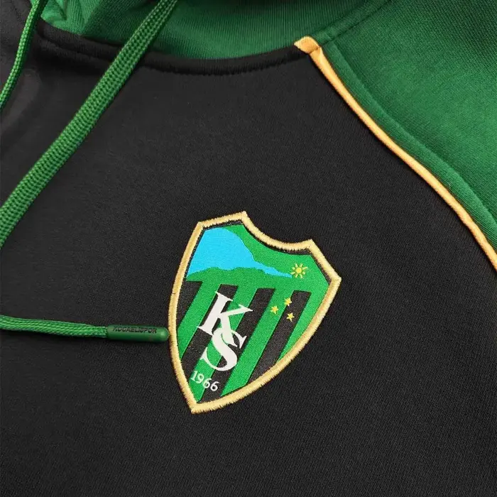 Kocaelispor Lisanslı Çocuk Kapüşonlu Sweatshirt Siyah - 6