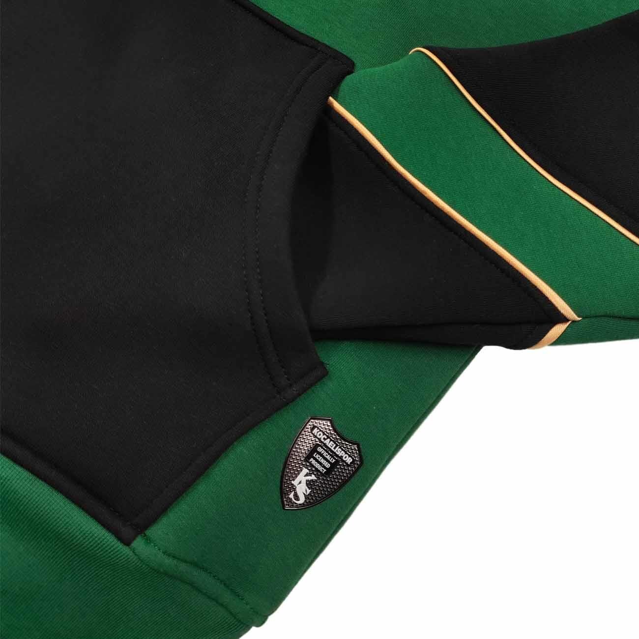 Kocaelispor Lisanslı Çocuk Kapüşonlu Sweatshirt Yeşil - 4