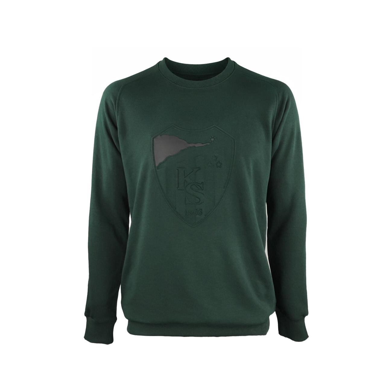 Kocaelispor Lisanslı Çocuk Sıfır Yaka Sweatshirt Yeşil - 1