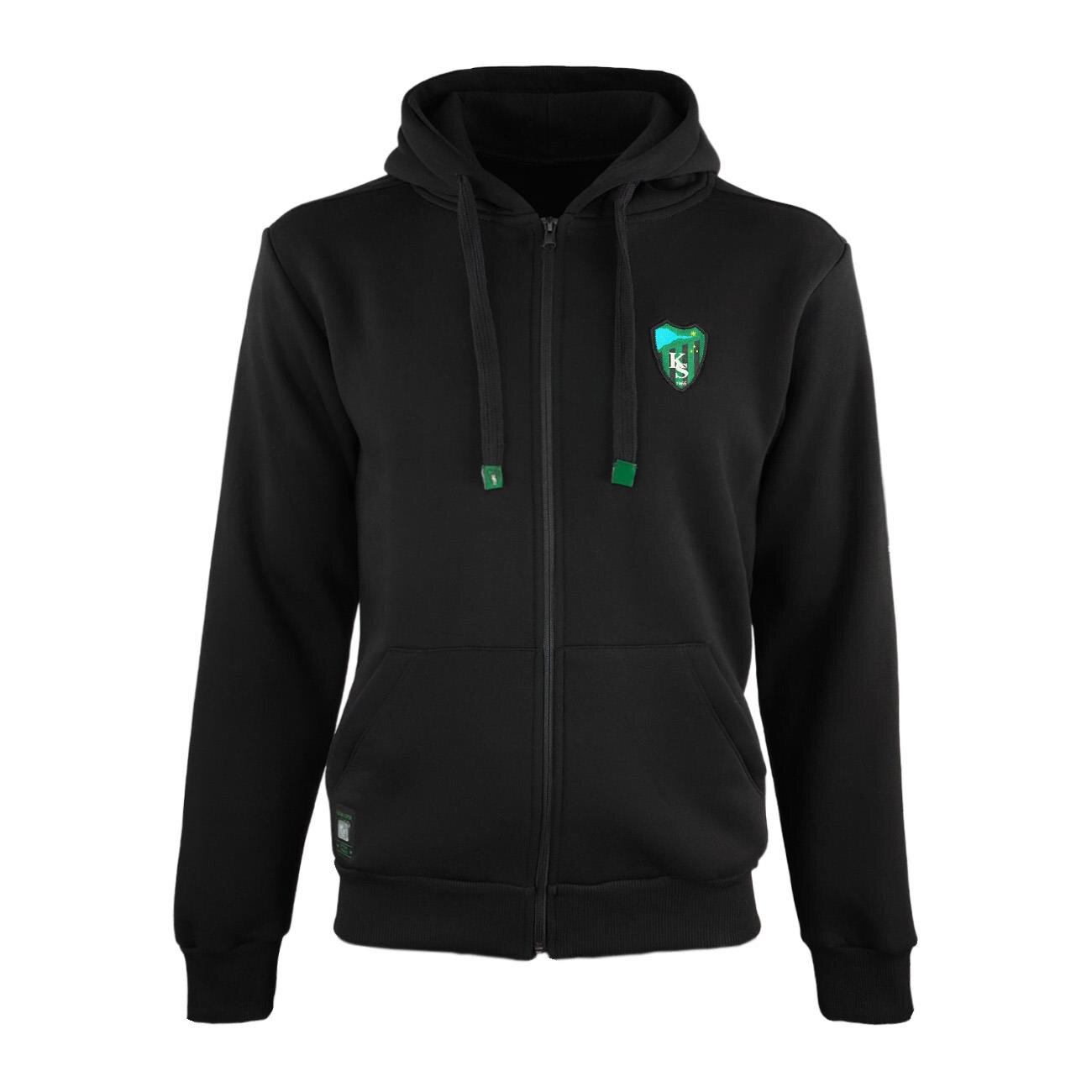 Kocaelispor Lisanslı Fermuarlı Kapüşonlu Sweat Siyah - 1