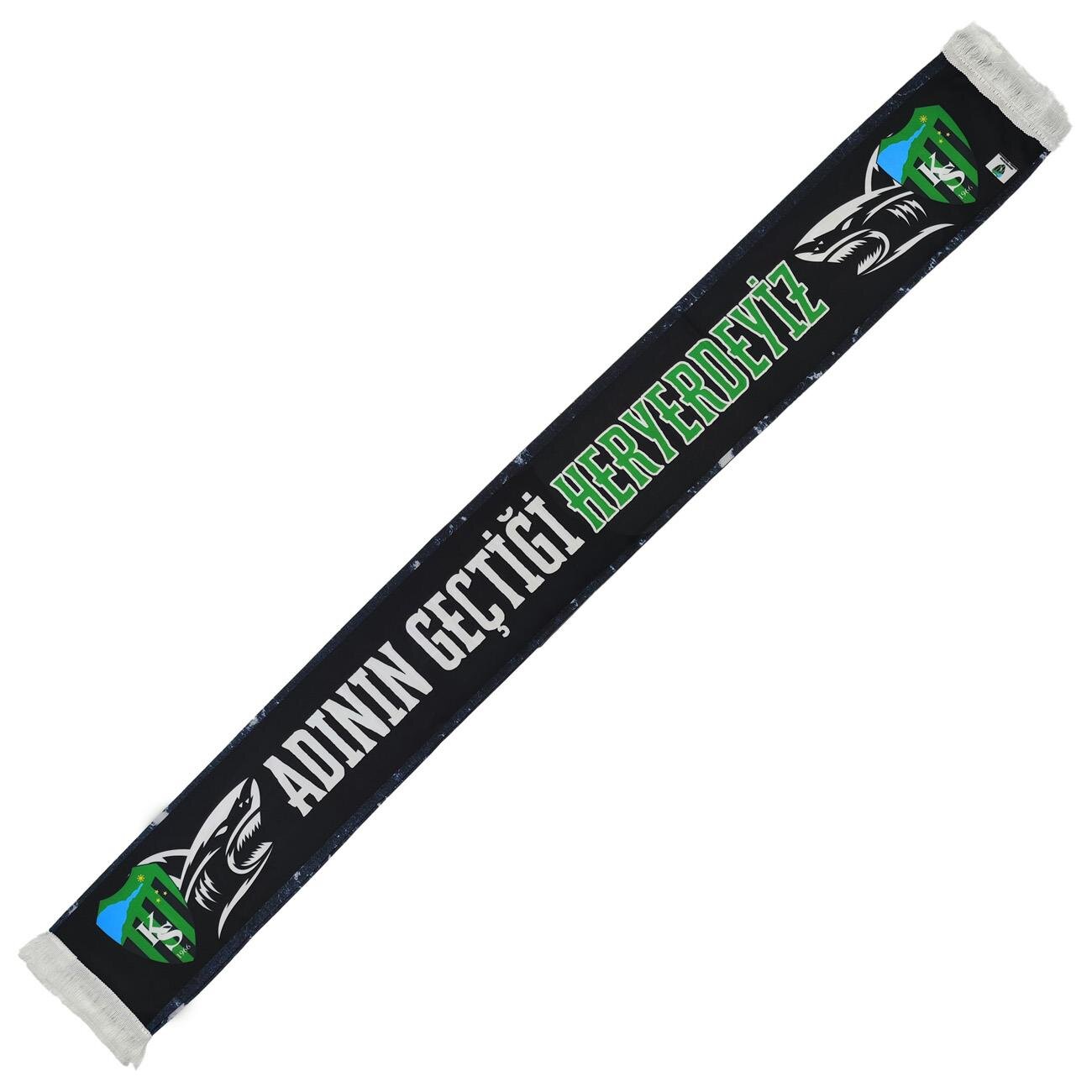 Kocaelispor Lisanslı Heryerdeyiz Şal Atkı Yeşil-Siyah - 1