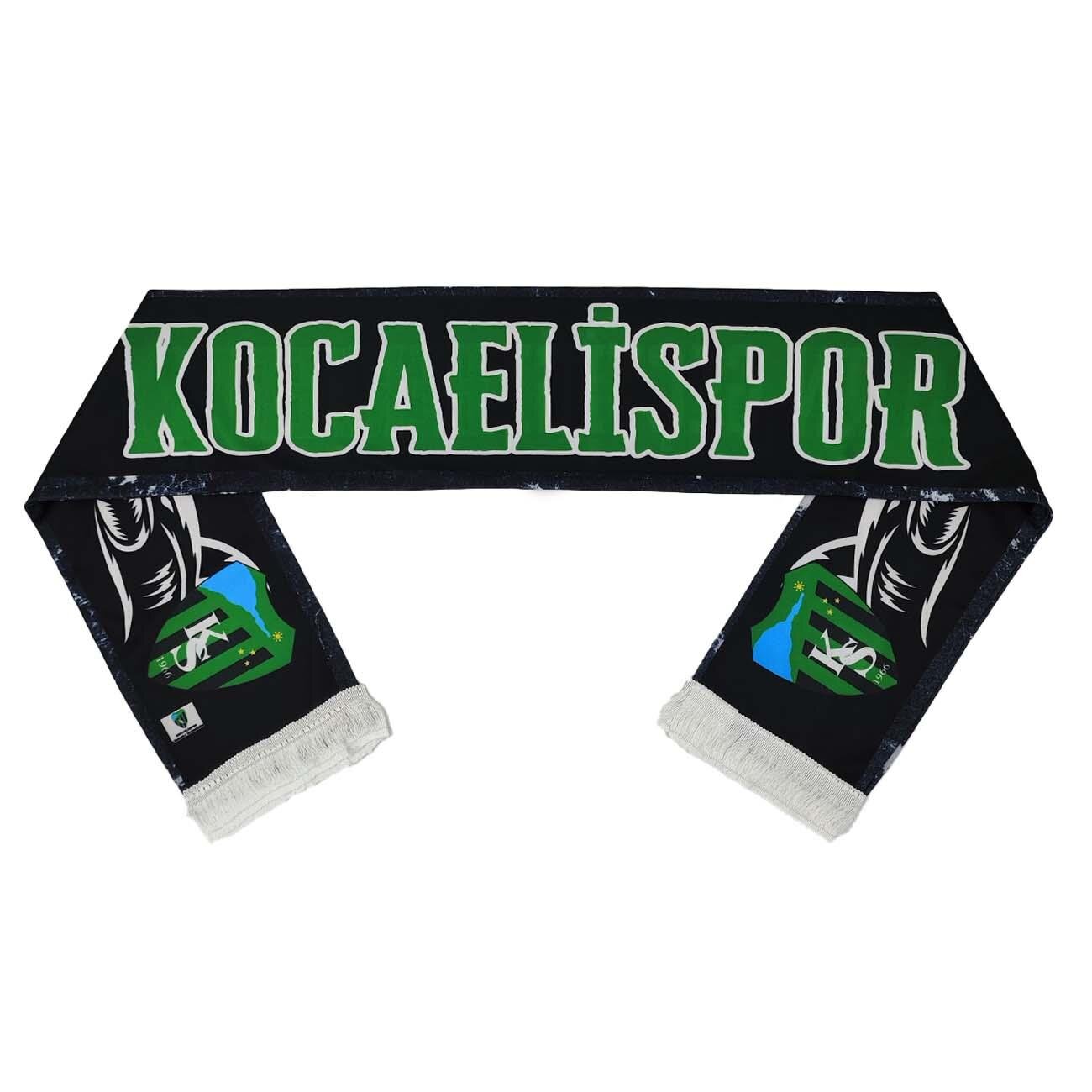Kocaelispor Lisanslı Heryerdeyiz Şal Atkı Yeşil-Siyah - 3