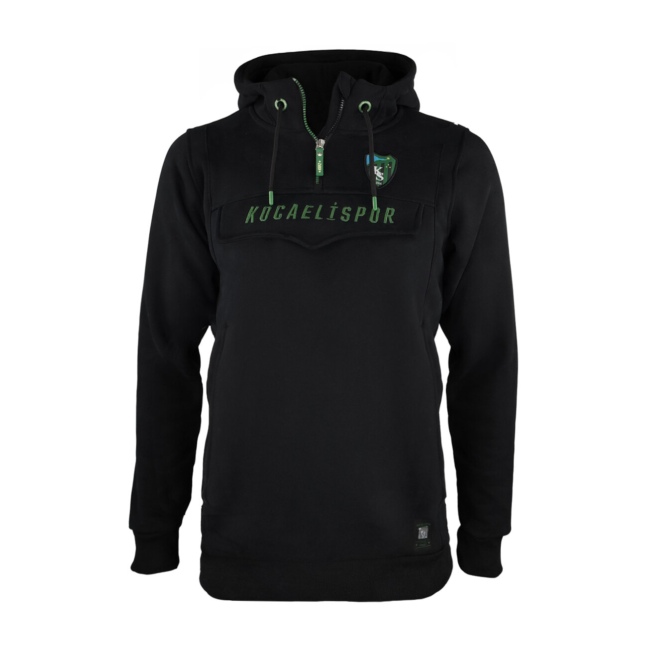 Kocaelispor Lisanslı Kanguru Sweatshirt Siyah - 1
