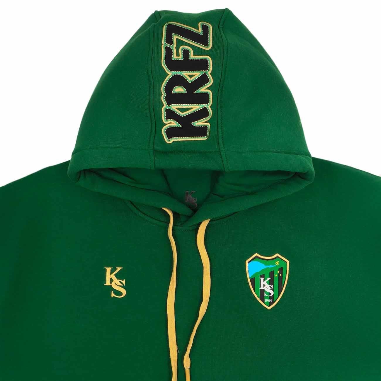 Kocaelispor Lisanslı Kapüşonlu Sweatshirt Yeşil - 3