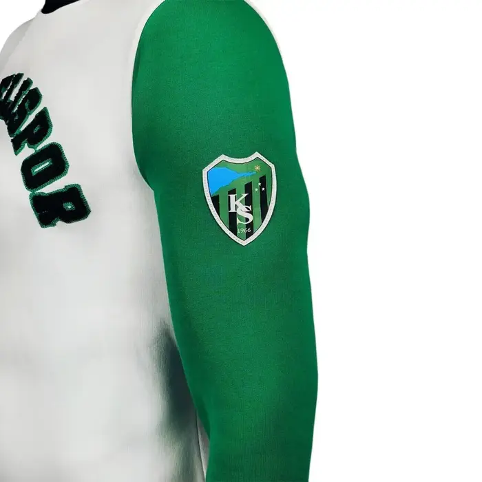 Kocaelispor Lisanslı Kol Detaylı Sweatshirt Yeşil-Siyah - 6