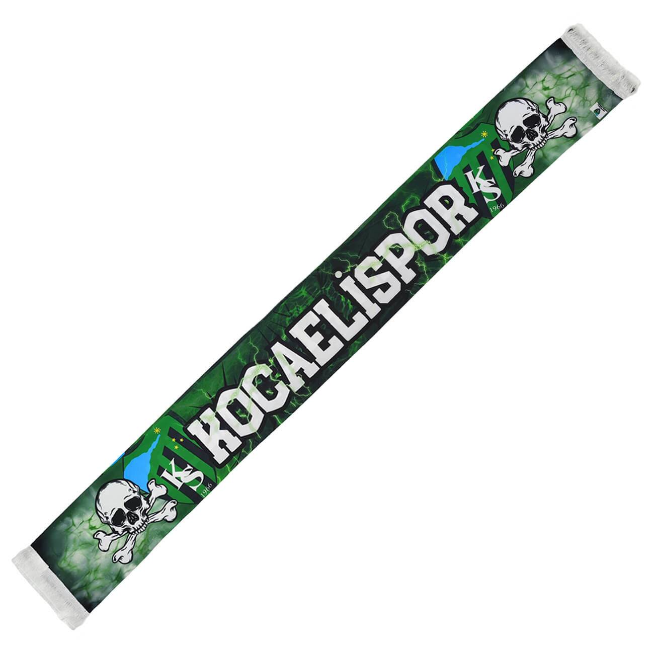 Kocaelispor Lisanslı Kuru Kafa Şal Atkı Yeşil-Siyah - 2