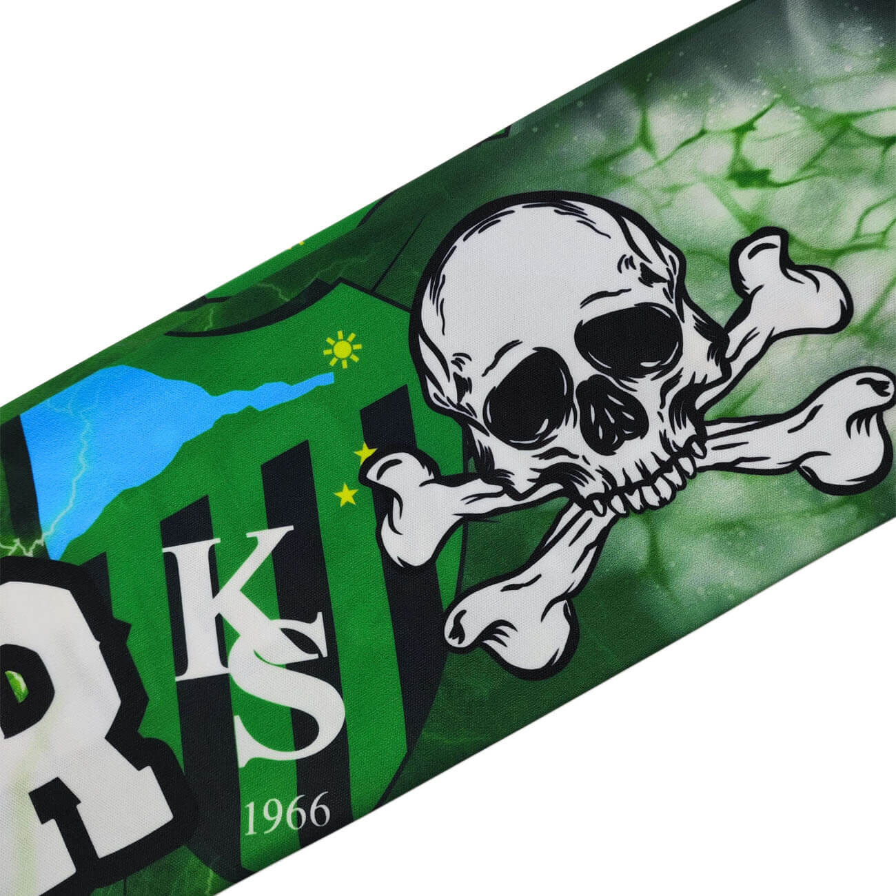 Kocaelispor Lisanslı Kuru Kafa Şal Atkı Yeşil-Siyah - 4