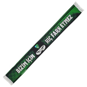 Kocaelispor Lisanslı Maske Şal Atkı Yeşil-Siyah 