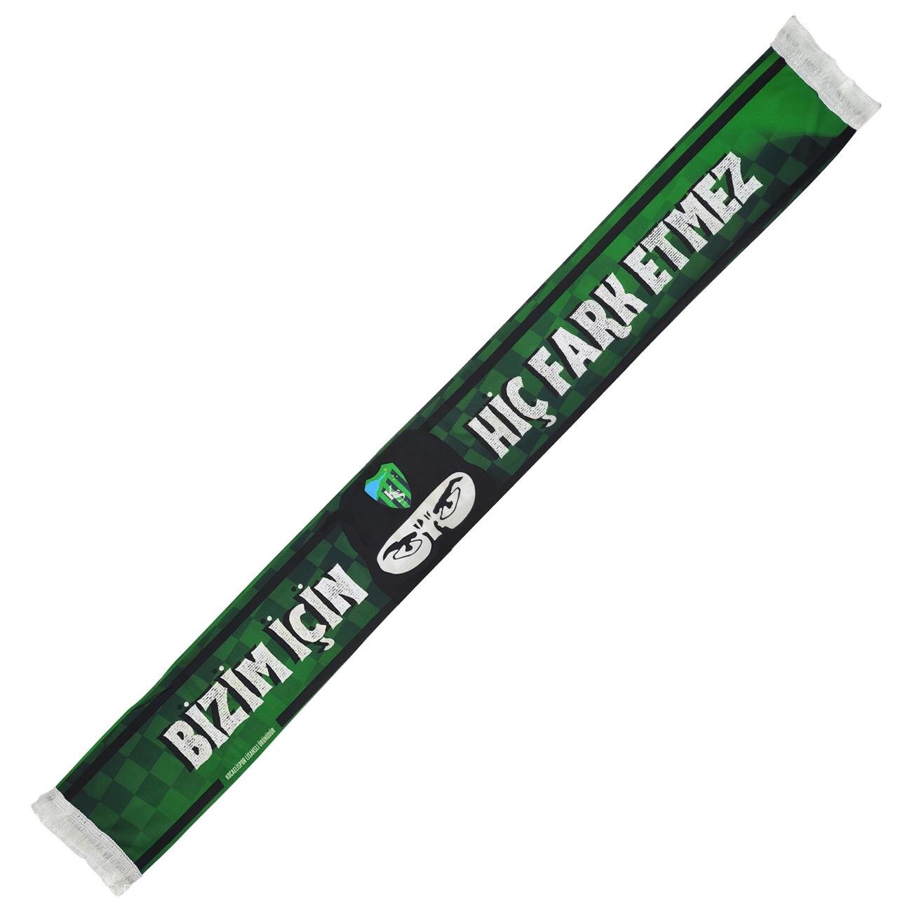 Kocaelispor Lisanslı Maske Şal Atkı Yeşil-Siyah - 1