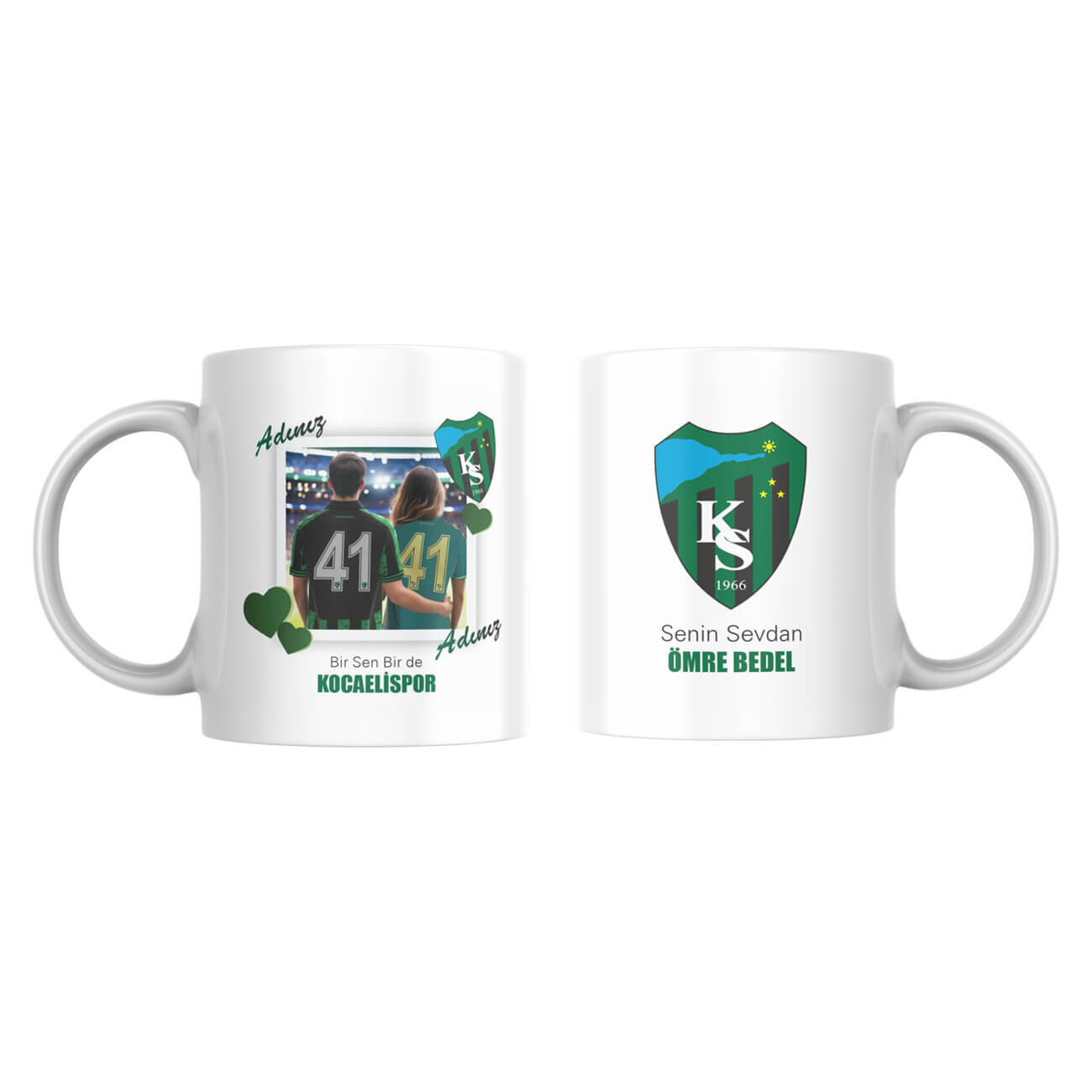 Kocaelispor Lisanslı Özelleştirilebilir Kupa Bardak Model 2 - 1