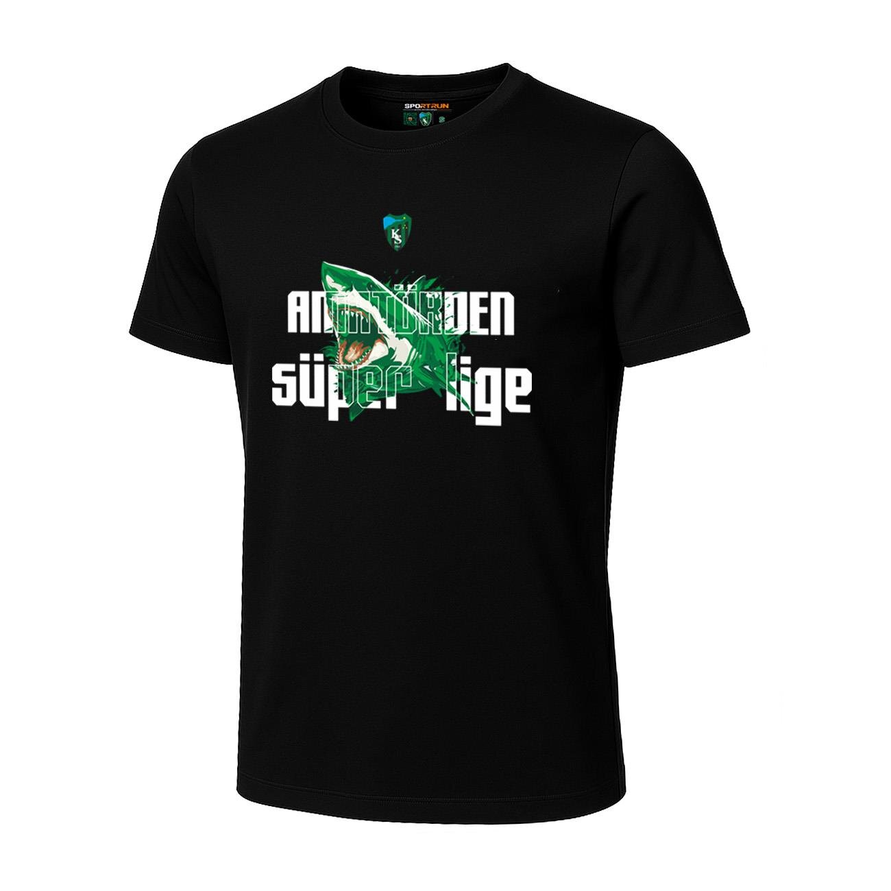 Kocaelispor Lisanslı Pamuklu Siyah Köpekbalığı Tişört - 2