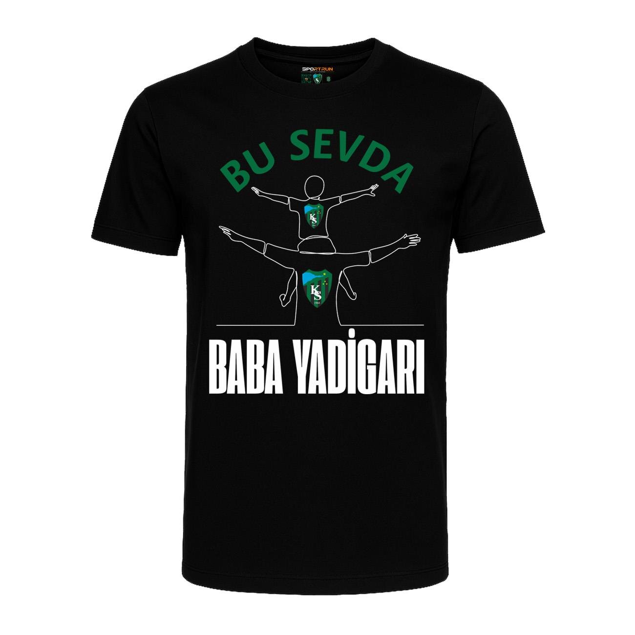 Kocaelispor Lisanslı Pamuklu Siyah T-Shirt BUSEVDA - 1