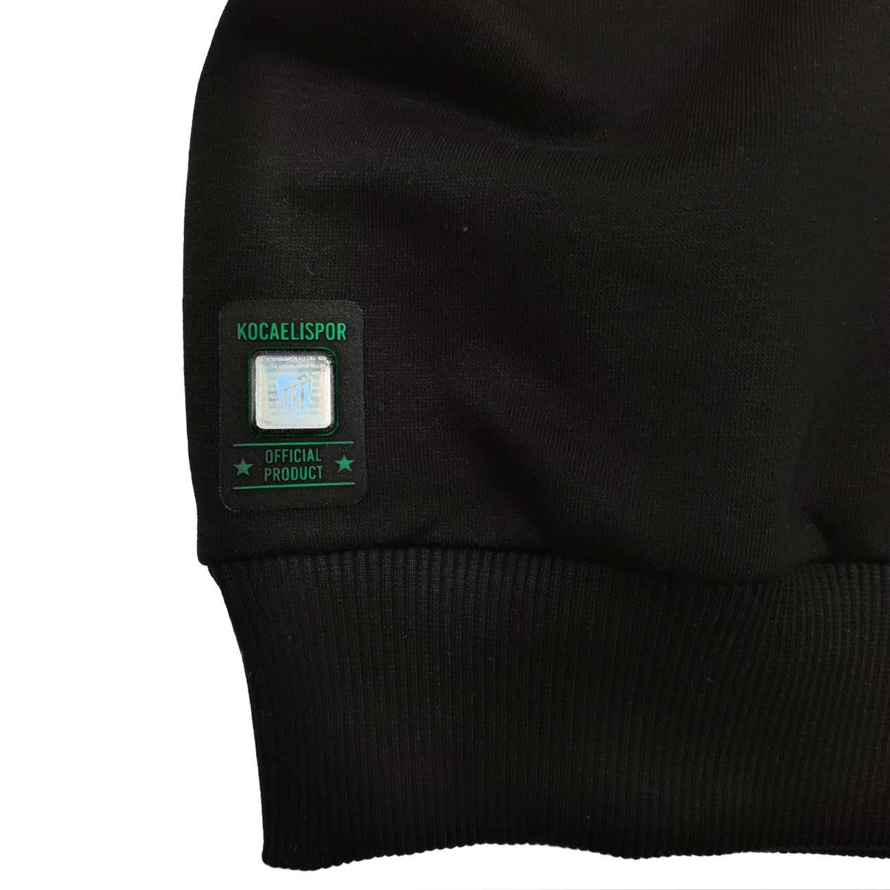 Kocaelispor Lisanslı Sıfır Yaka Sweatshirt Siyah - 4