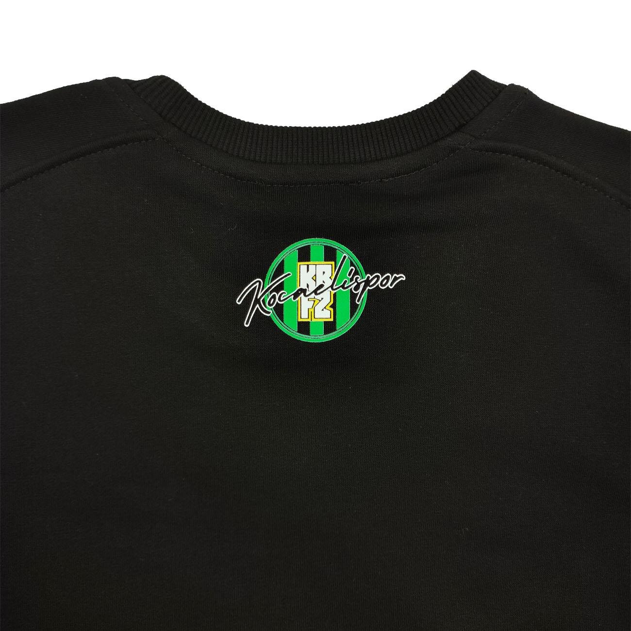 Kocaelispor Lisanslı Sıfır Yaka Sweatshirt Siyah - 5