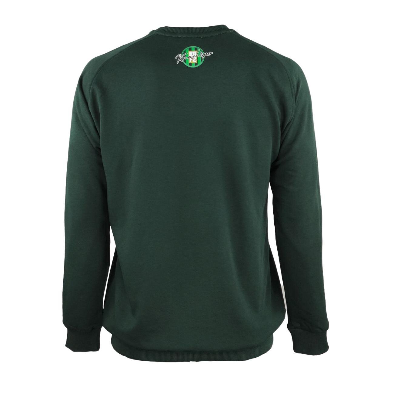 Kocaelispor Lisanslı Sıfır Yaka Sweatshirt Yeşil - 2