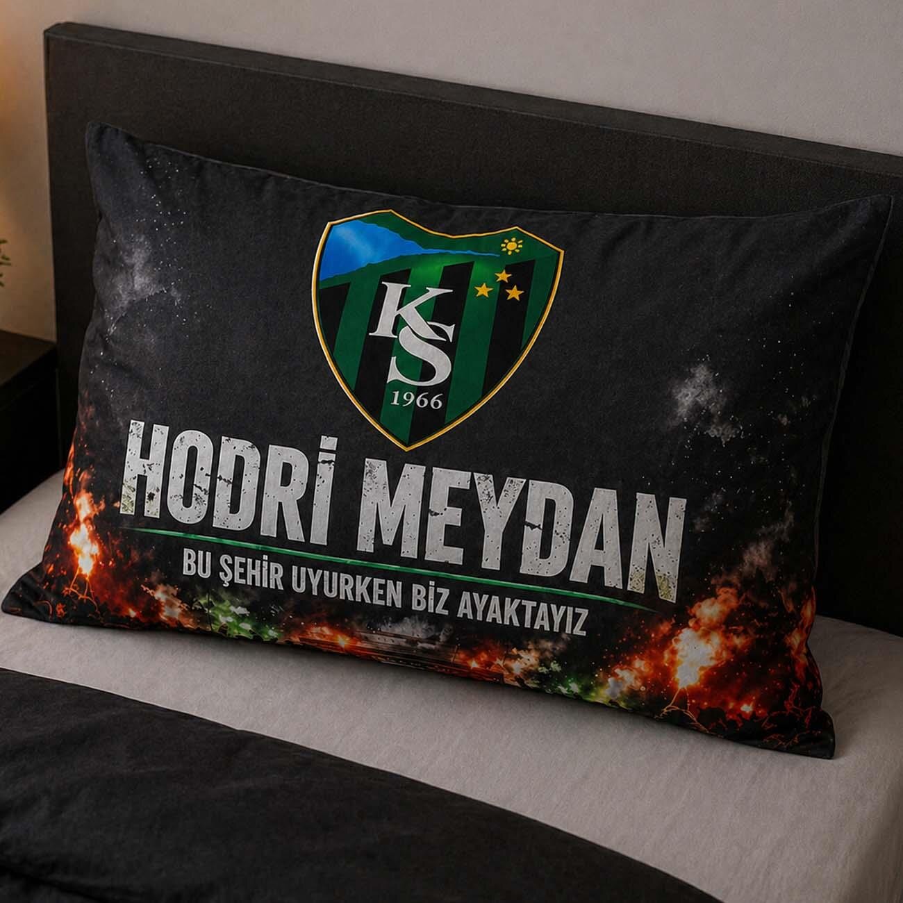 Kocaelispor Lisanslı Taraftar Tek Kişilik Nevresim Takımı Siyah - 2