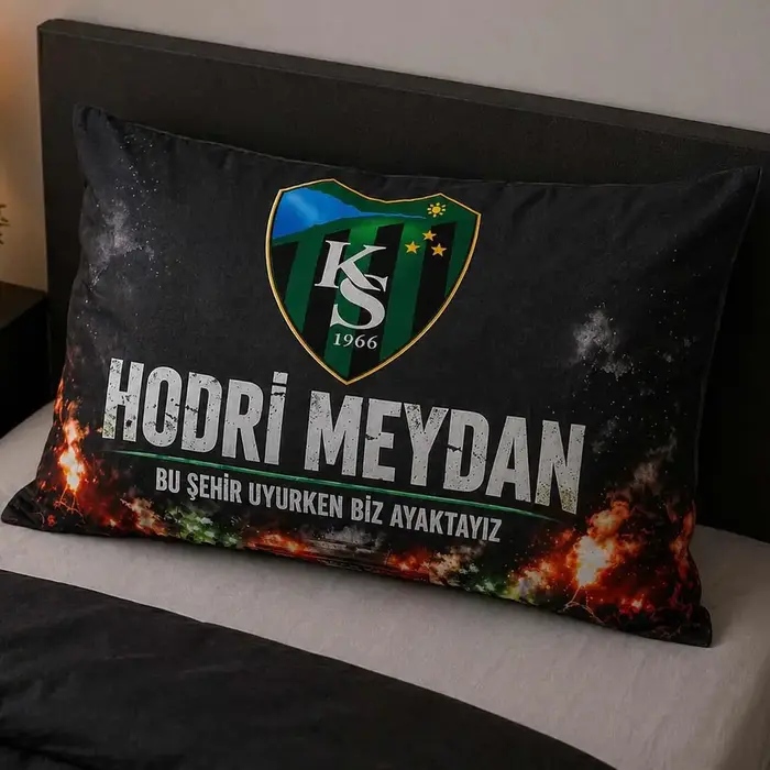 Kocaelispor Lisanslı Taraftar Tek Kişilik Nevresim Takımı Siyah - 2