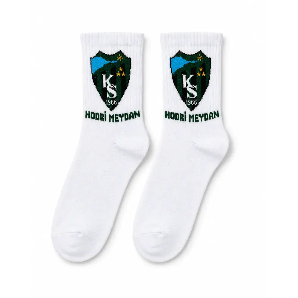 Kocaelispor Lisanslı Taraftar Tenis Çorap Beyaz - 1