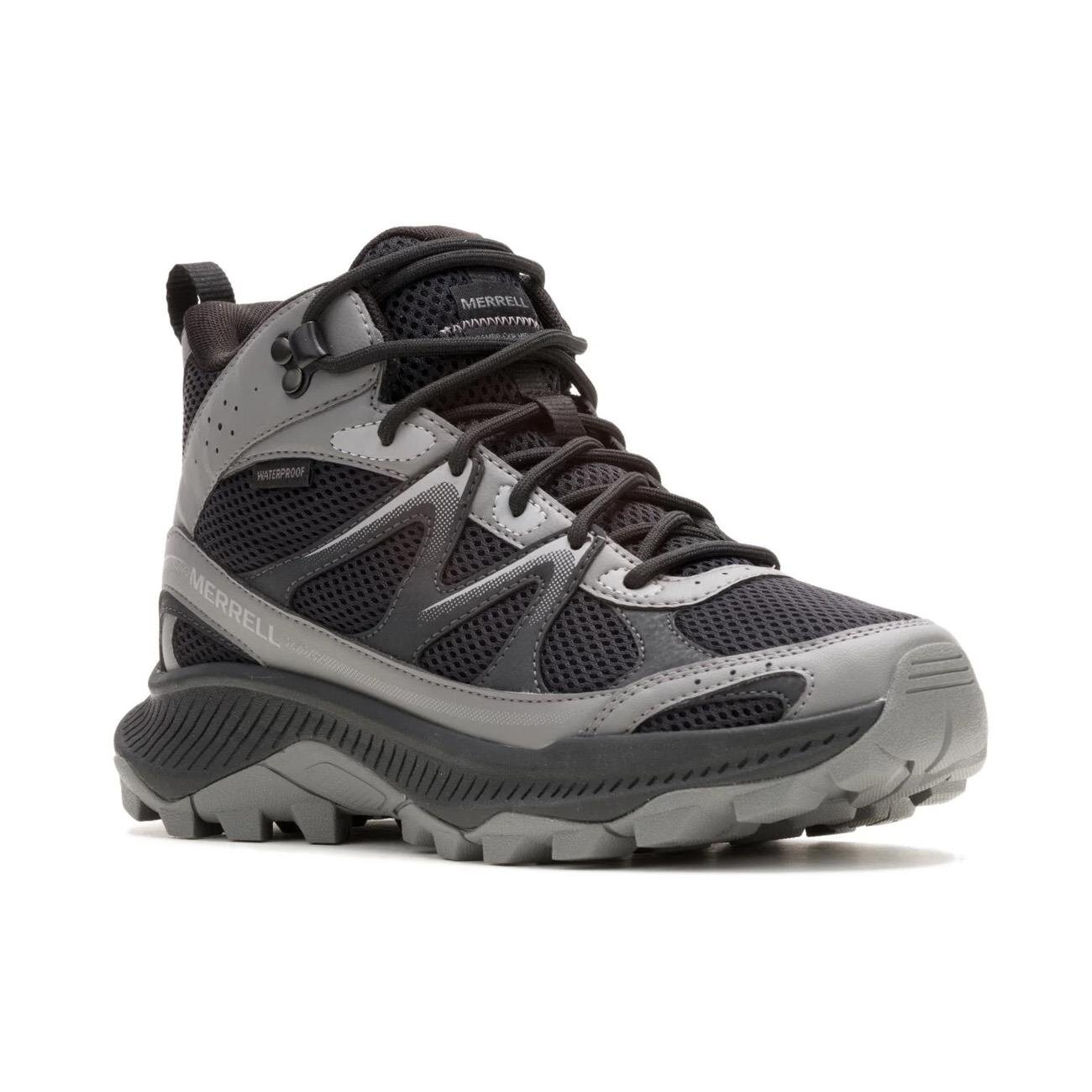 Merrell J038275 Tempo Exp Mid WP Outdoor Ayakkabı Siyah-Koyu Gri - 2
