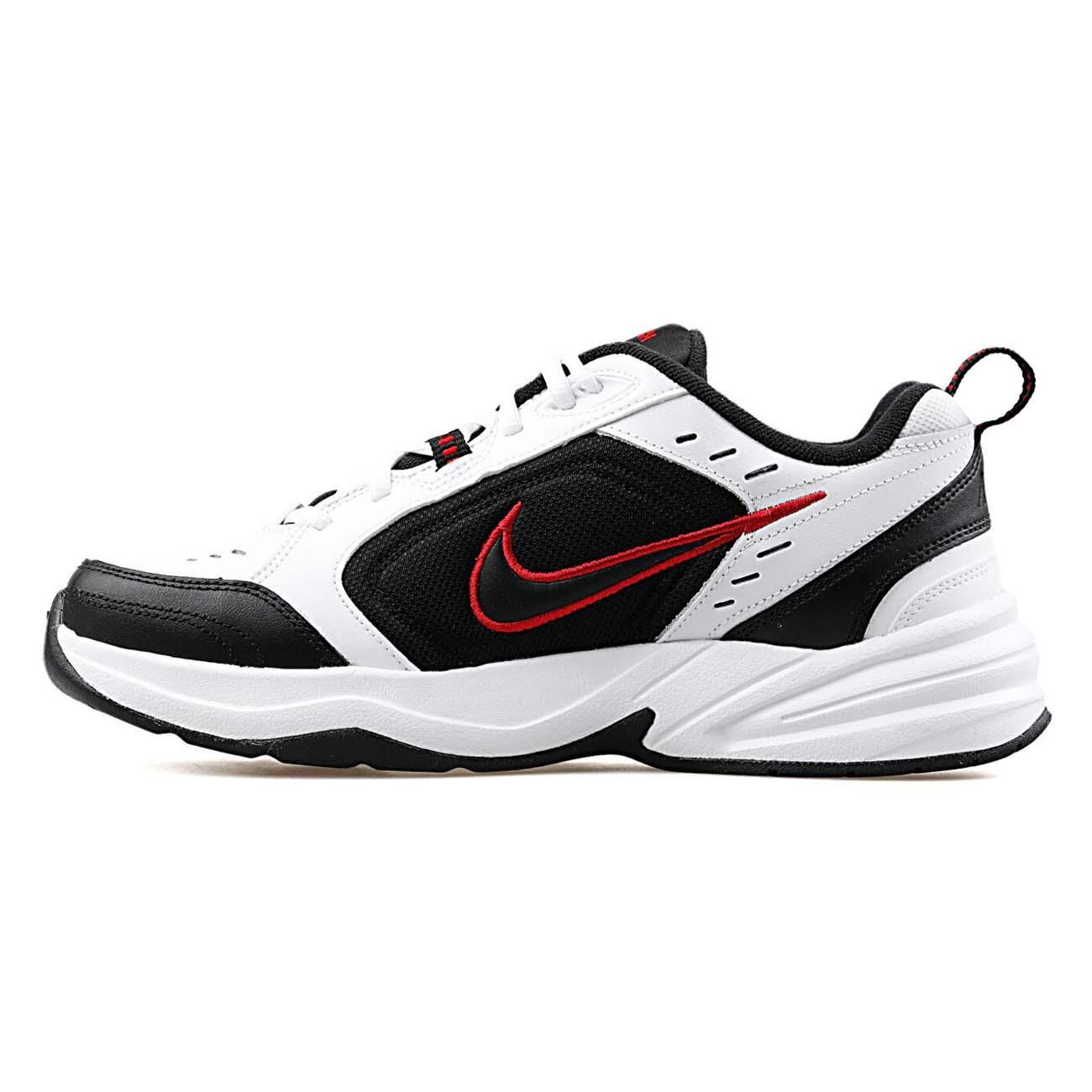 Nike 415445 Air Monarch iv Spor Ayakkabı Beyaz-Siyah - 2