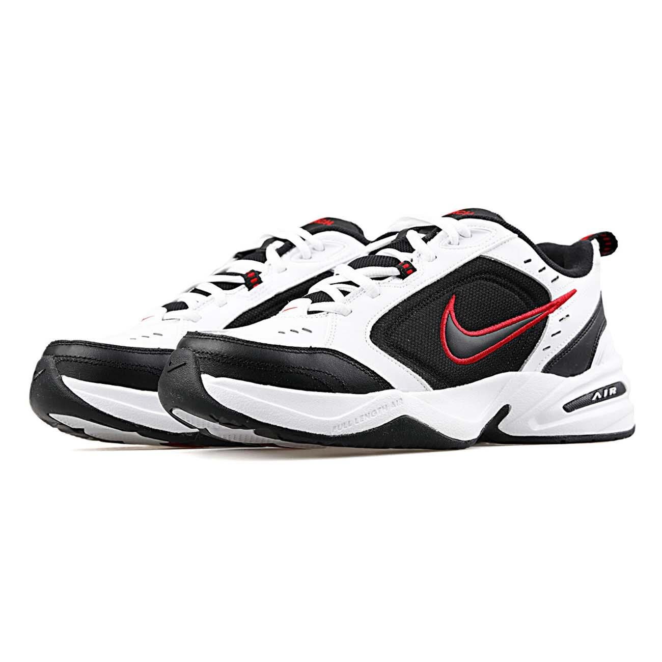 Nike 415445 Air Monarch iv Spor Ayakkabı Beyaz-Siyah - 3