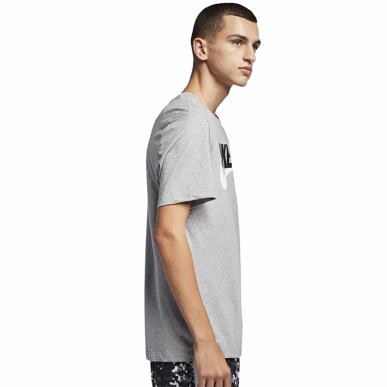 Nike AR5004 M Nsw Tee Icon Futura Tişört Gri - 2