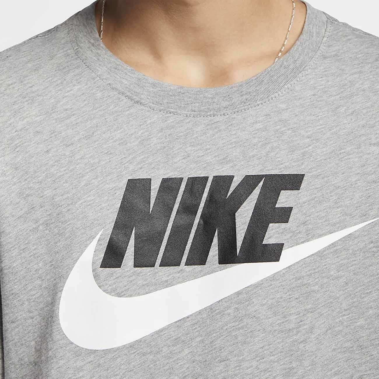 Nike AR5004 M Nsw Tee Icon Futura Tişört Gri - 3