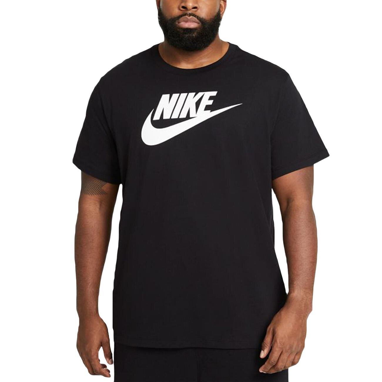 Nike AR5004 M Nsw Tee Icon Futura Tişört Siyah - 3