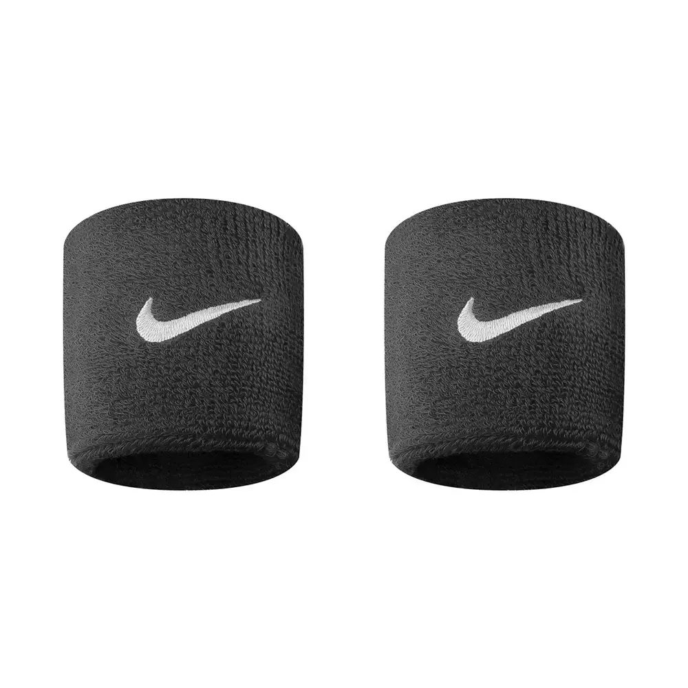 Nike N.101.2405 Swoosh Classic Wristbands 2pk Bileklik Siyah - 1