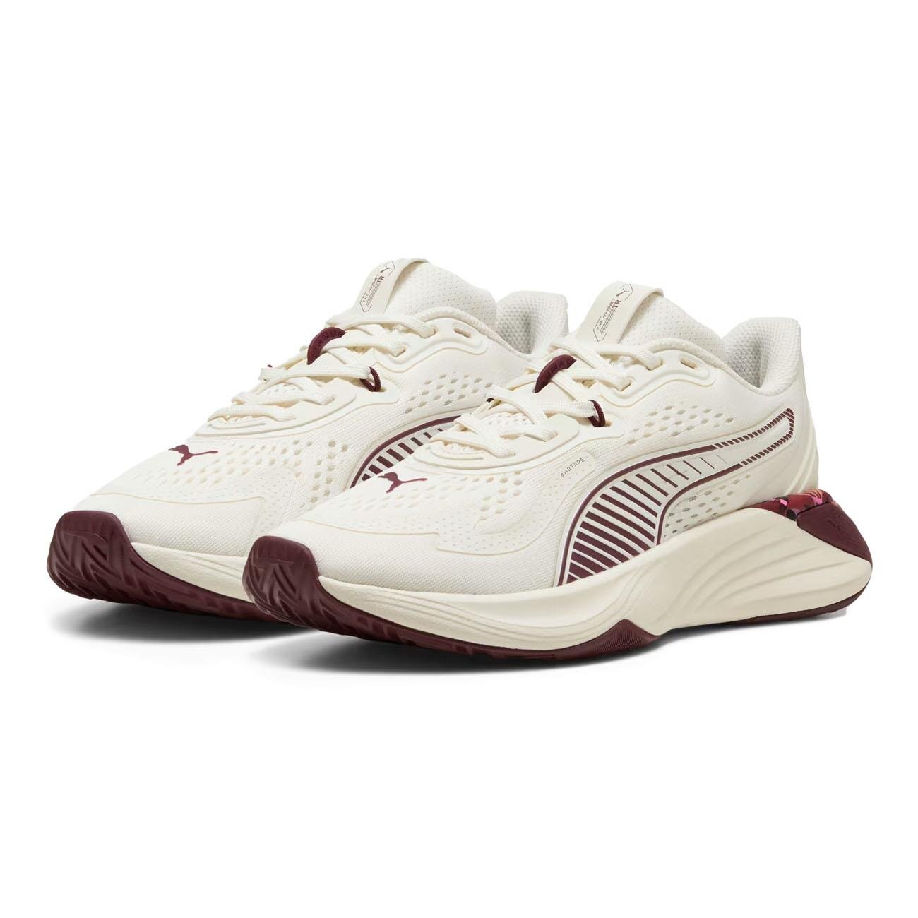 Puma 311739 PWR Hybrid TR Wns Floral Ri Spor Ayakkabı Krem - 3