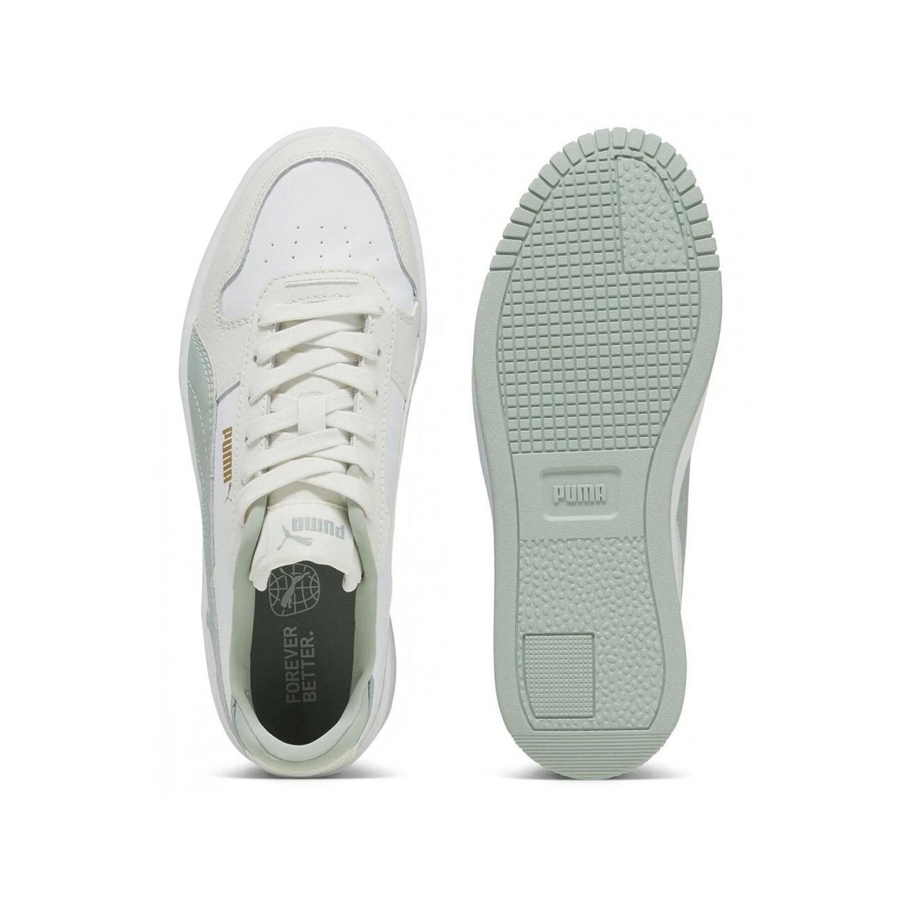 Puma 389390 Carina Street Spor Ayakkabı Beyaz-Yeşil - 4