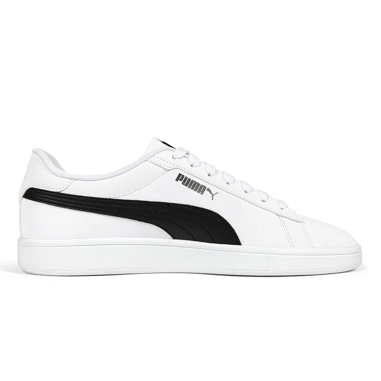 Puma 392336 Smash 3.0 Buck Spor Ayakkabı Beyaz-Siyah - 1